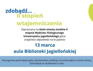 Dzień Otwarty studiów II stopnia